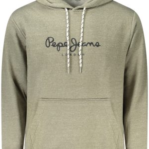PEPE JEANS MEN'S ZIP-UP SWEATSHIRT, GREEN