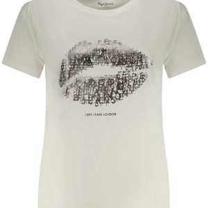 PEPE JEANS WOMEN'S SHORT-SLEEVE T-SHIRT WHITE