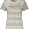PEPE JEANS WOMEN'S SHORT-SLEEVE T-SHIRT WHITE