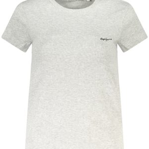 PEPE JEANS WOMEN'S SHORT-SLEEVE T-SHIRT, GREY