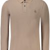 Timberland 'S Dugih Rukava Polo Majica Majica, Smeđa