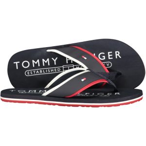 TOMMY HILFIGER MEN'S BLUE SLIPPER FOOTWEAR
