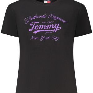 TOMMY HILFIGER WOMEN'S SHORT-SLEEVE T-SHIRT BLACK