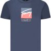 TOMMY HILFIGER MEN'S SHORT-SLEEVE T-SHIRT BLUE