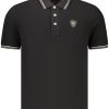 Blauer Apparel Kratkih Rukava Polo Majica, Crne