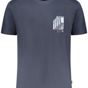 BOSS MEN'S SHORT-SLEEVED T-SHIRT, BLUE
