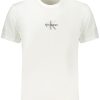 Calvin Klein 'S Kratkih Rukava Majica Bijele