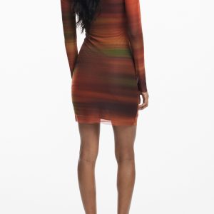 Alternativni prikaz DESIGUAL WOMEN'S SHORT DRESS ORANGE