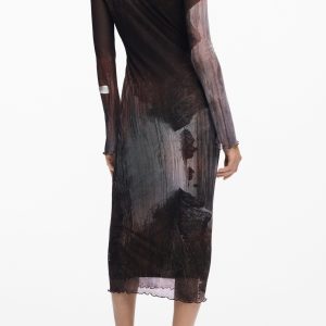 Alternativni prikaz Desigual 'S Long Haljina In Smeđa
