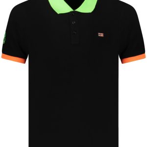 Norway 1963 'S Kratkih Rukava Polo Majica Majica, Crne