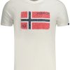 Norway 1963 'S Kratkih Rukava Majica Bijele