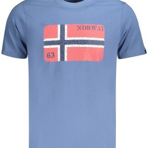 Norway 1963 'S Kratkih Rukava Majica Plave