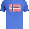 Norway 1963 'S Kratkih Rukava Majica Plave