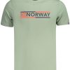 Norway 1963 'S Kratkih Rukava Majica Zelene