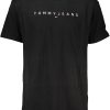 TOMMY HILFIGER MEN'S SHORT SLEEVE T-SHIRT BLACK